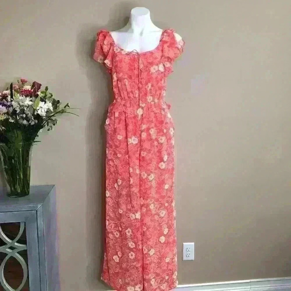 a loves a- Sleeveless  Floral Print Jumpsuit - Picture 5 of 8